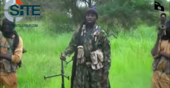 El líder de Boko Haram, Abubakar Shekau, dando un discurso/REUTERS