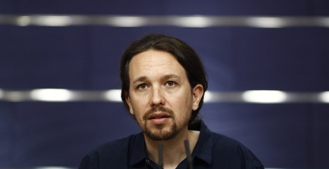 Pablo Iglesias, líder de Podemos, en el Congreso de los Diputados/EUROPA PRESS