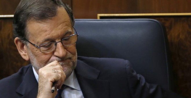 Mariano Rajoy durante la segunda votación del debate de Investidura/EFE