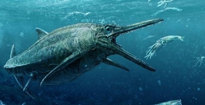 Este monstruoso deprededador del Jurásico, vivió hace 170 millones en la escocesa Isla de Skye. Todd Marshall