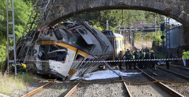 accidente tren en O Porriño