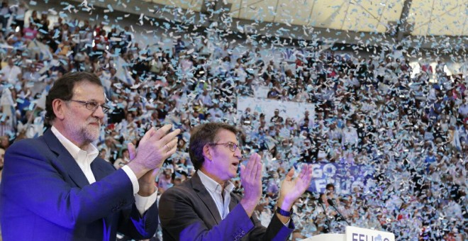 Rajoy y Feijoo