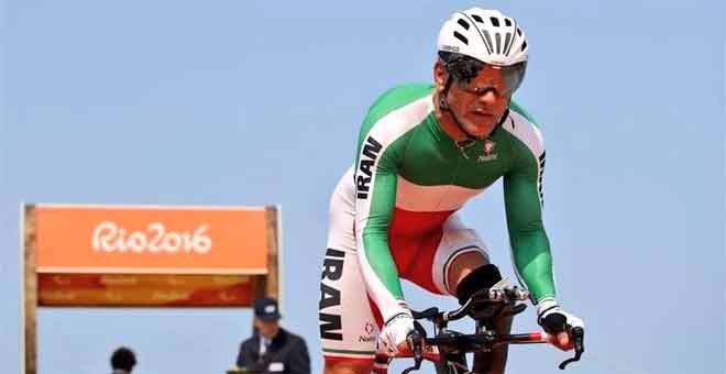 El ciclista iraní Bahman Golbarnezhad. - @Olympic_ir