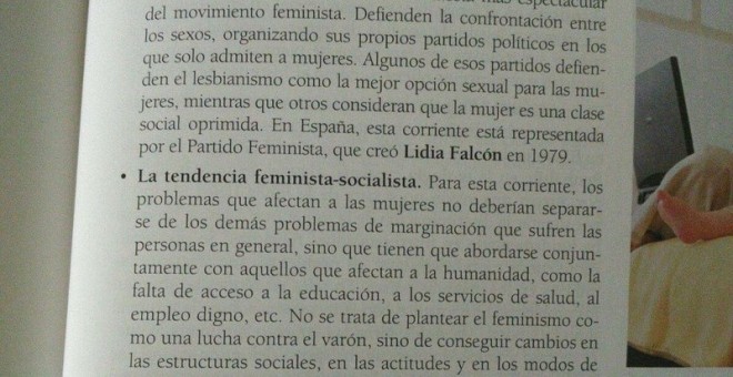 Fragmento del libro de texto de 4º de la ESO de Santillana.