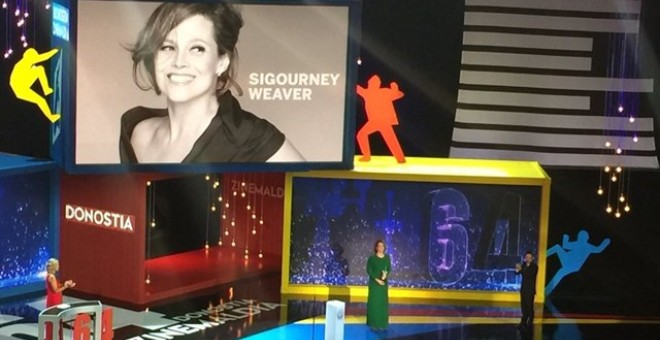 Sigourney Weaver recibe el Premio Donostia.- E.P.