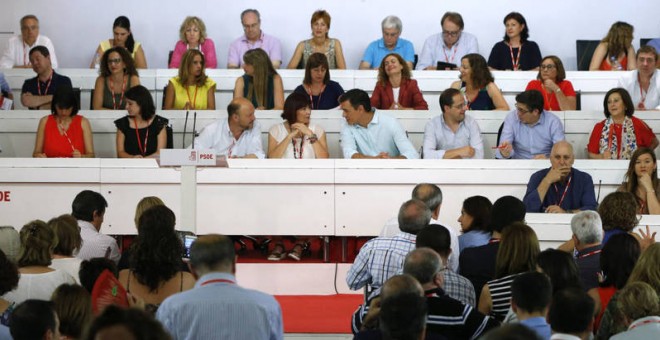 Imagen del comité federal del PSOE celebrado el pasado 9 de julio, para analizar los resultados de las elecciones del 26-J. EFE