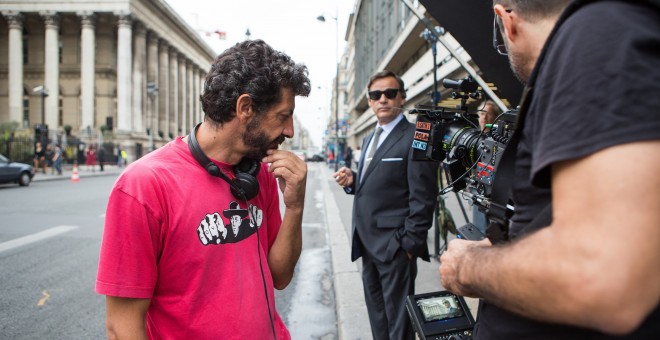 Alberto Rodríguez, en el rodaje de la película/JULIO VERGNE