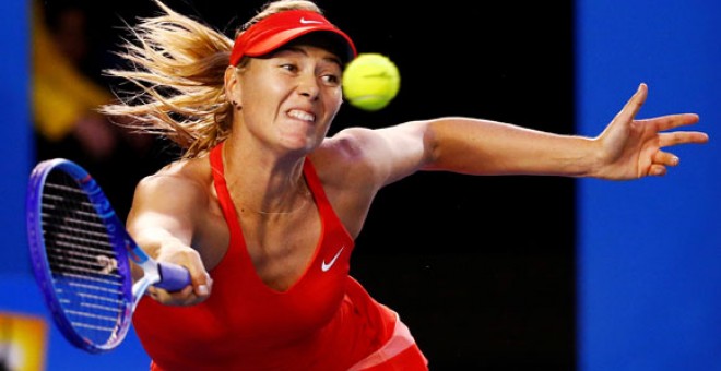 Sharapova, durante un partido del Open de Australia. REUTERS/Thomas Peter