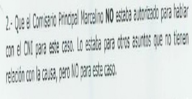 Denuncia presentada por el ex número dos de la Policía, Eugenio Pino.