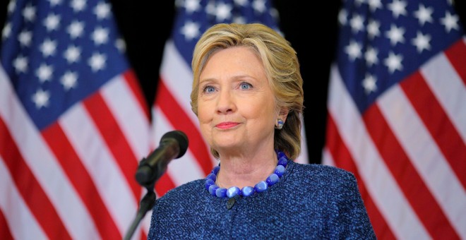Hillary Clinton habla sobre las investigaciones del FBI en Iowa, EEUU. / REUTERS