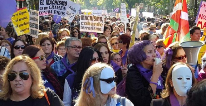 Imagen de la manifestación del 2015 en Madrid / Twitter