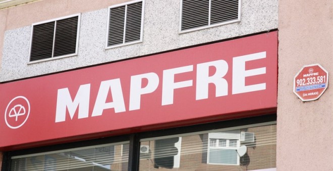 Una oficina de la aseguradora Mapfre en Madrid. E.P.