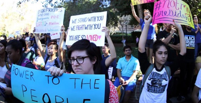 Continúan las protestas contra Trump en EEUU / EFE