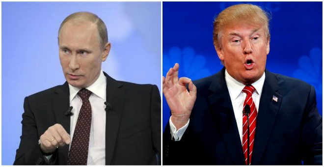 Los presidentes de Rusia y Estados Unidos, Vladimir Putin y Donald Trump, en imágenes de archivo. REUTERS