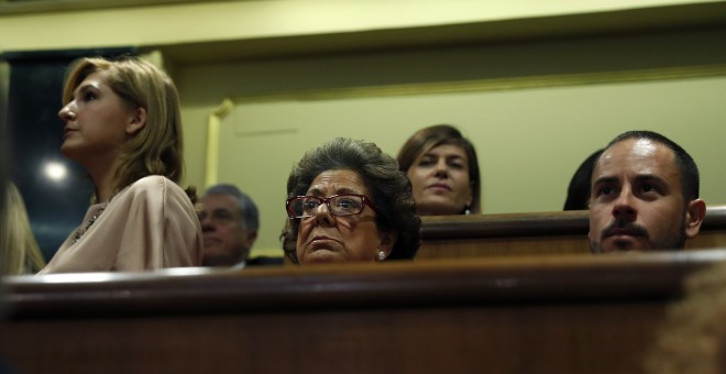 La senadora Rita Barberá, en e Conmgreso en la solemne ceremonia de apertura las Cortes en la XII Legislatura. EFE/Chema Moya