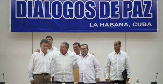El Gobierno de Colombia y las FARC negociaron por la paz en La Habana, Cuba. REUTERS