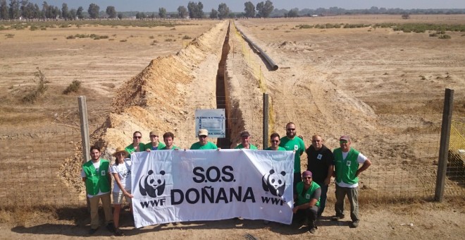 “debería desencadenar la inscripción de Doñana en la lista de Patrimonio Mundial en peligro, por el daño irreversible que supondría la obra para el humedal'