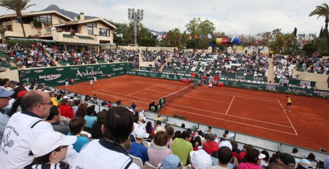 Público asistente a un torneo de tenis de categoría 'Challenger'.