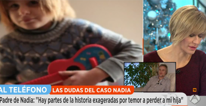 El padre de Nadia reconoce en 'Espejo Público'  que exageró por miedo a perder a su hija