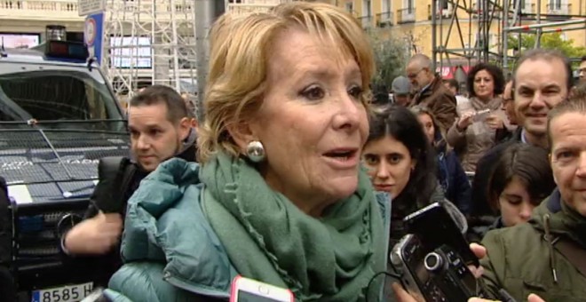 Esperanza Aguirre, portavoz del Partido Popular en el Ayuntamiento de Madrid.