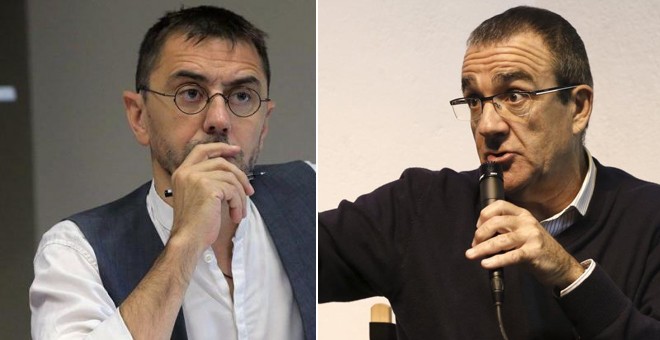 Juan Carlos Monedero y Juan Pedro Yllanes. EFE