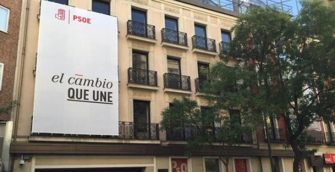 Fachada de la sede del PSOE en la calle Ferraz de Madrid.- EFE