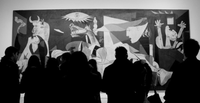 El Guernica, colgado en la pared del Museo Reina Sofía. - PEDRO BELLEZA