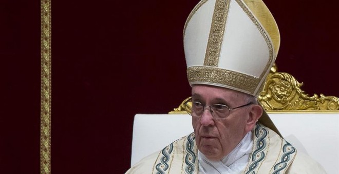 El Papa, este sábado en la basílica de San Pedro. EFE/EPA/ANGELO CARCONI