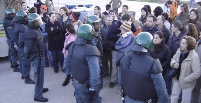 Una de les moltes protestes contra la carretera d'Eivissa. EFE