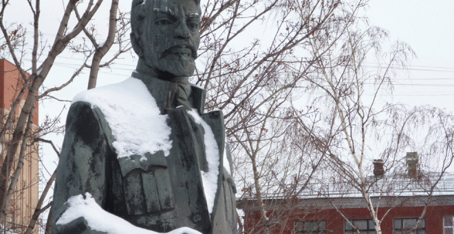Estatua Sverdlov, Park Kultury, Moscú. AF