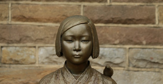Estatua que conmemora las 'mujeres de comfort' coreanas en Sydney, Australia. / REUTERS