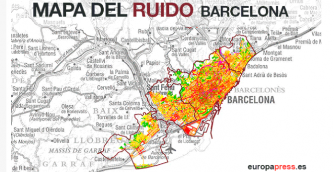 Mapa del ruido de Getafe / EUROPA PRESS