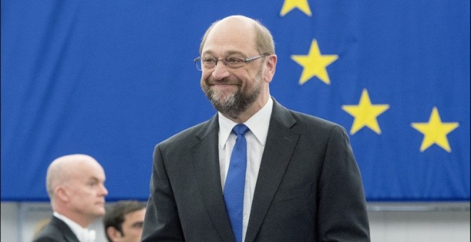 Martin Schulz, en su despedida como presidente del Parlamento Europeo el pasado 14 de diciembre.