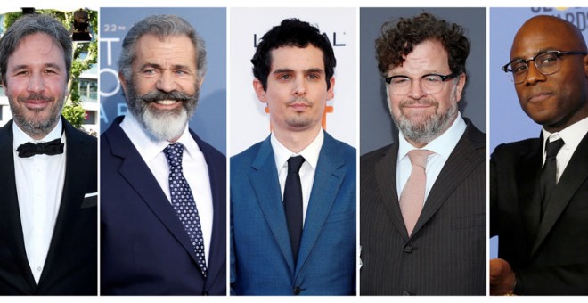 De izquierda a derecha: Denis Villeneuve, Mel Gibson, Damien Chazelle, Kenneh Lonergan and Barry Jenkins.- REUTERS