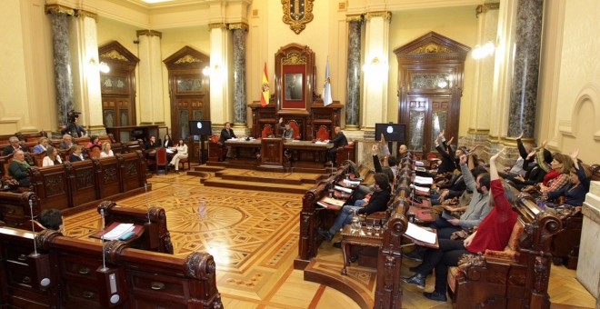 Reunión del pleno del Ayuntamiento de A Coruña. ANDY PEREZ