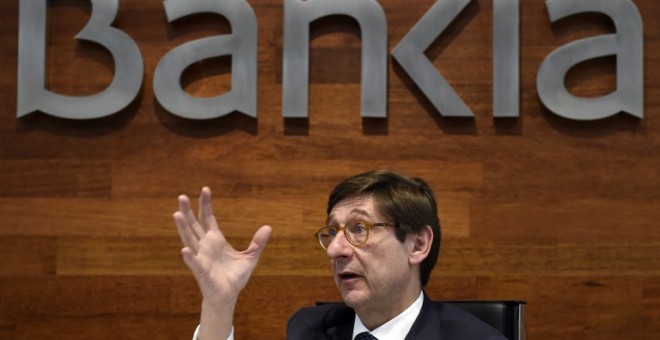 El presidente de Bankia, Jose Ignacio Goirigolzarri, durante una rueda de prensa. AFP/ Gerard Julien