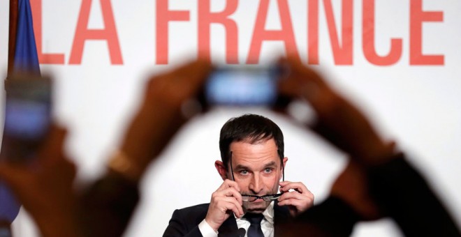 Hamon, durante la noche de la celebración de las primarias en el partido socialista. REUTERS/Christian Hartmann