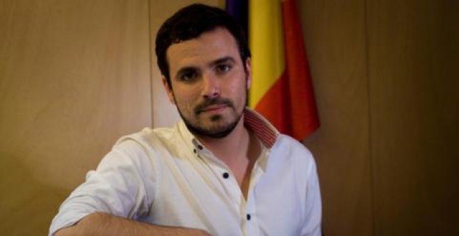 El candidato de IU a la Presidencia del Gobierno, Alberto Garzón, en su despacho del Congreso. - JAIRO VARGAS