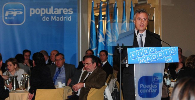 El presidente del PP de Chamberí, Luis Asúa, en una imagen de archivo (2011). Foto: FLICKR de Alberto Ruíz-Gallardón