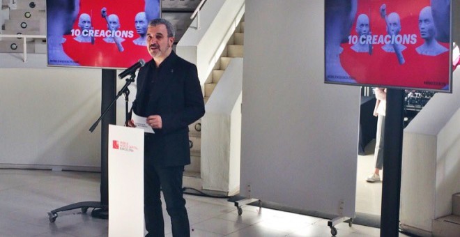 Jaume Collboni durant la presentació de l'esdeveniment.