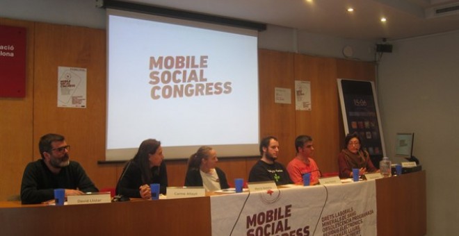 La roda de premsa on s'ha presentat el Mobile Social Congress. EUROPA PRESS