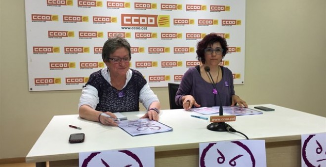 CCOO ha presentat l'estudi sobre la bretxa salarial de gènere abans del 8 de març. EUROPA PRESS