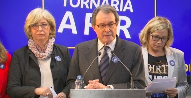 La compareixença de Mas, Ortega i Rigau a la seu del PDECat.