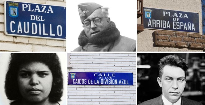 Callejero franquista en Madrid