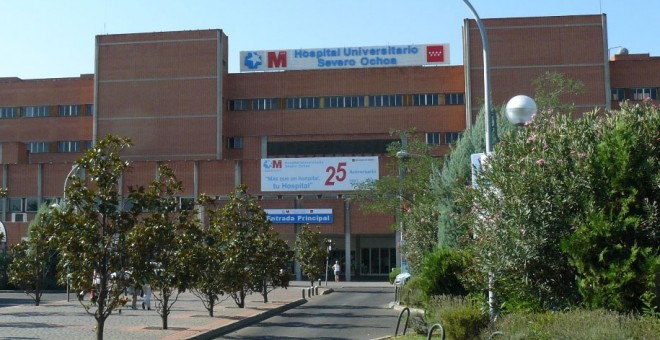 Fachada del hospital Severo Ochoa de Leganés.