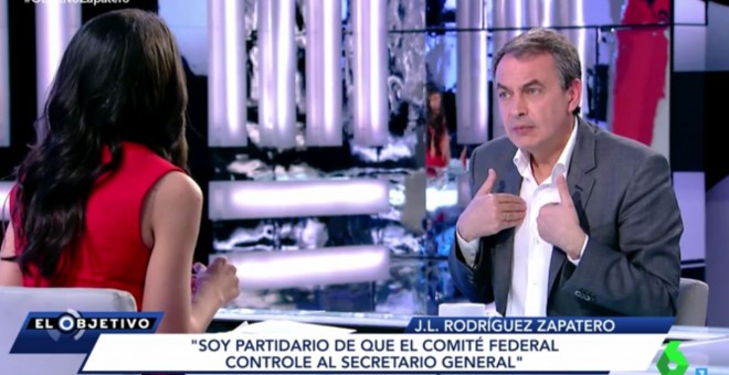 José Luis Rodríguez Zapatero en 'El Objetivo'.