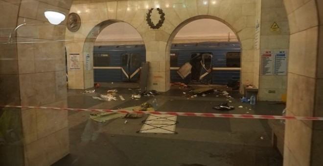 Imagen del atentado del metro en San Petesburgo / REUTERS