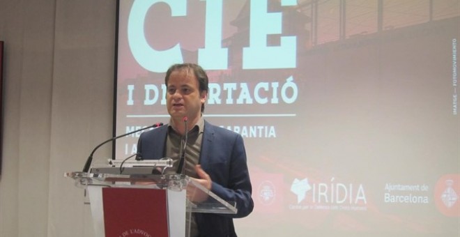 Jaume Asens a la jornada sobre el CIE. EUROPA PRESS