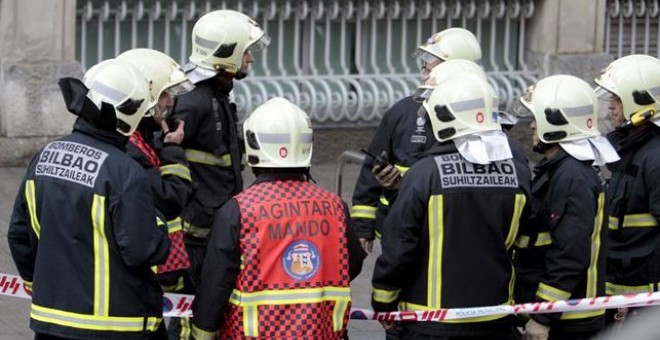 Bomberos de Bilbao, en una imagen de archivo. EFE