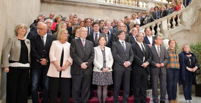 Acte de suport a la presidenta del Parlament, Carme Forcadell